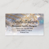 Permanent Jewelry Designer Consultant Elegant Visitenkarte (Vorderseite)