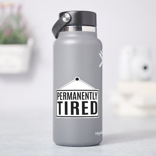 permanent müde aufkleber (HydroFlask)