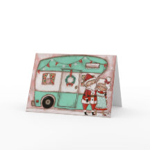 Permanenter Campingplatz - Weihnachtskarte