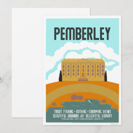Permberley Vintage Travel Poster Einladung