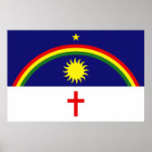 Pernambuco, Brazil flag Poster (Vorne)