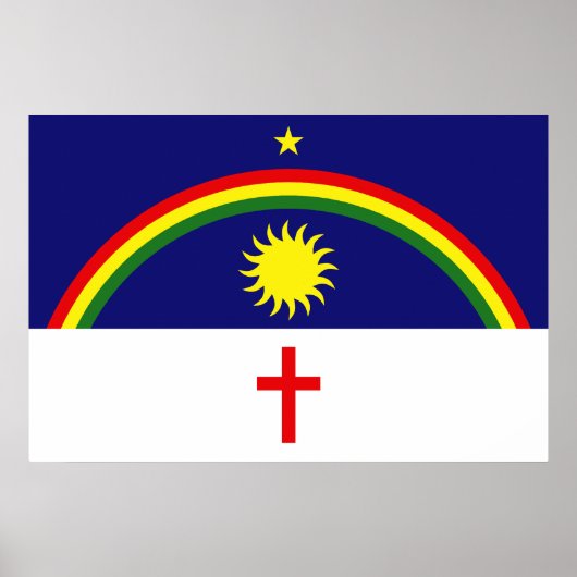 Pernambuco, Brazil flag Poster (Vorne)
