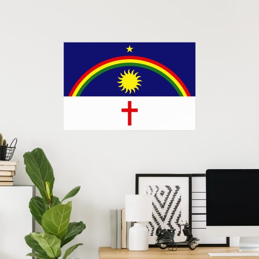 Pernambuco, Brazil flag Poster (Heimbüro)