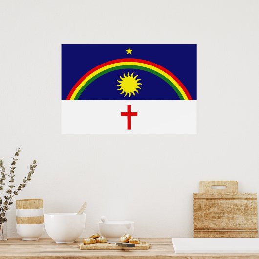 Pernambuco, Brazil flag Poster (Küche)