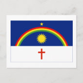 Pernambuco, Flagge Brasiliens Postkarte (Vorderseite)