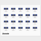Pernambuco, Flagge Brasiliens Runder Aufkleber (Blatt)