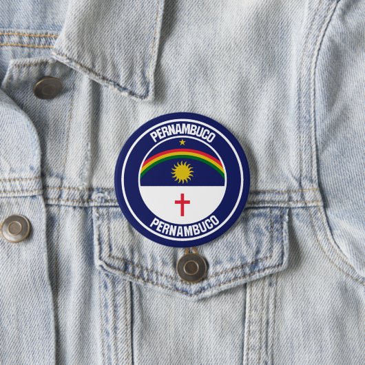 Pernambuco-RundEmblem Button (Beispiel)