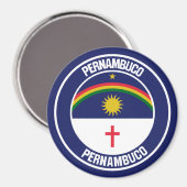Pernambuco-RundEmblem Magnet (Vorderseite/Rückseite)