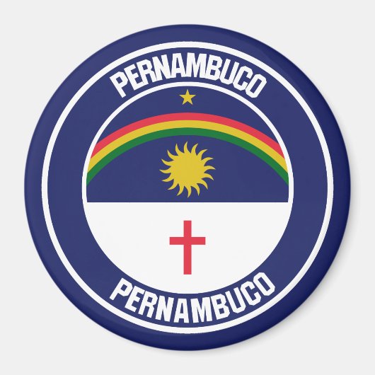 Pernambuco-RundEmblem Magnet (Vorne)