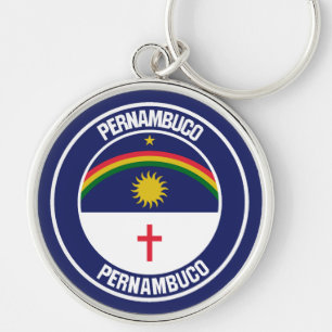 Pernambuco-RundEmblem Schlüsselanhänger