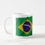 Pernambuco u. wellenartig bewegende Flaggen Kaffeetasse (Links)