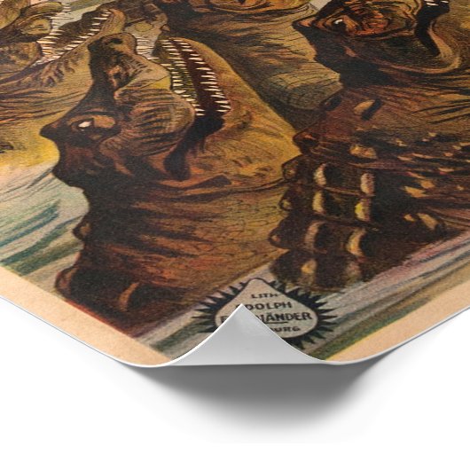 Pernelet und sein Krokodil Busch Circus Poster (Ecke)