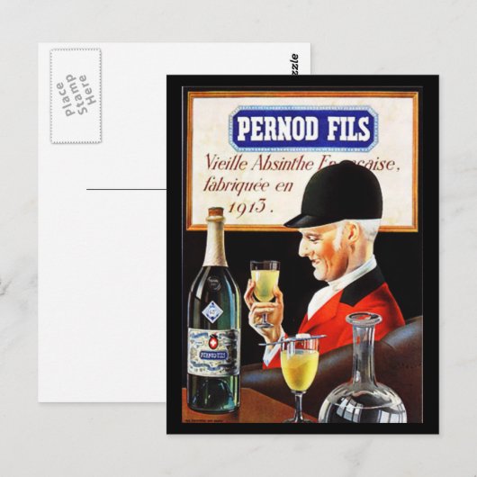 Pernod Fils Postkarte (Vorne/Hinten)