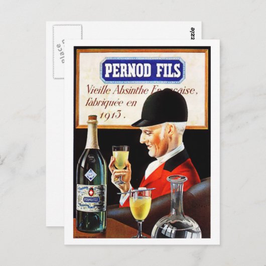 Pernod Fils Postkarte (Vorne/Hinten)