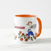 Perogie Jungen-Ukrainer-Volkskunst Tasse (VorderseiteRechts)