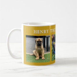 Peronalisierter bester Hund je Welpenfotocollage Kaffeetasse