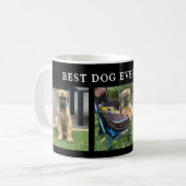 Peronalisierter bester Hund je Welpenfotocollage Kaffeetasse (Vorderseite Links)