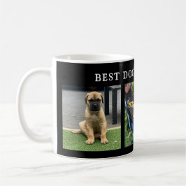Peronalisierter bester Hund je Welpenfotocollage Kaffeetasse