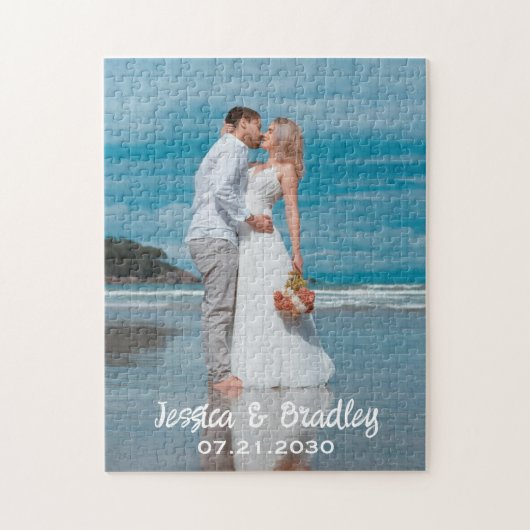 Peronalisiertes Hochzeitssemble Puzzle (Vertikal)