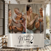 Peronalized 2 Photo  Best Mimi Ever Minimalist Fleecedecke