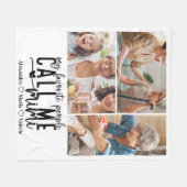Peronalized 3 Photo Mimi Gift Fleecedecke (Vorderseite (Horizontal))
