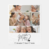 Peronalized 4 Photo Best Mimi Ever Minimalis Fleecedecke (Vorderseite)