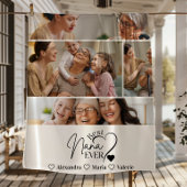 Peronalized 4 Photo Best Nana Ever Minimalis Fleecedecke