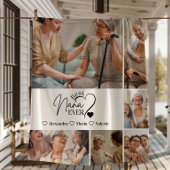 Peronalized 6 Photo Best Nana Ever Minimalist Fleecedecke