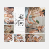 Peronalized 6 Photo Gigi Gift Fleecedecke (Vorderseite (Horizontal))