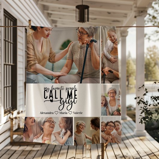 Peronalized 6 Photo Gigi Gift Fleecedecke