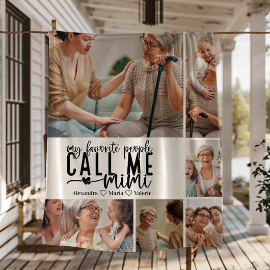 Peronalized 6 Photo Mimi Gift Fleecedecke