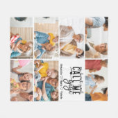 Peronalized 7 Photo Gigi Gift Fleecedecke (Vorderseite (Horizontal))