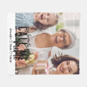 Peronalized Photo My Favorite People Call Me Mimi Fleecedecke (Vorderseite (Horizontal))