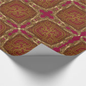 Peronnelle Barock Glossy Geschenkpapier (Ecke)