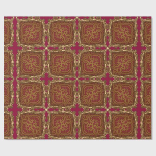 Peronnelle Barock Glossy Geschenkpapier (Flach)