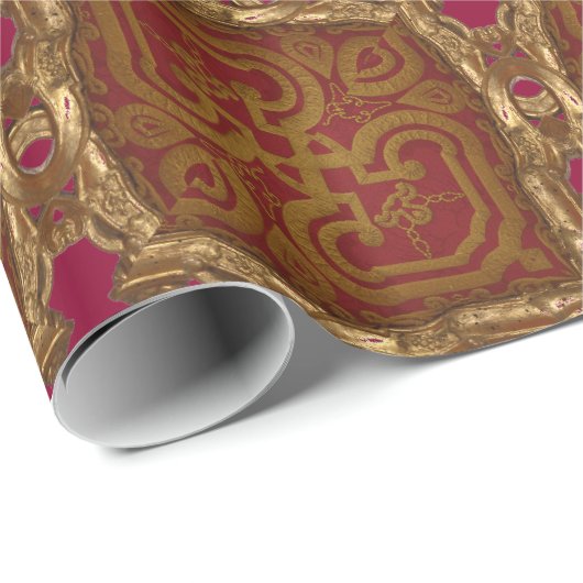 Peronnelle Barock Glossy Geschenkpapier (Rolleneckpunkt)