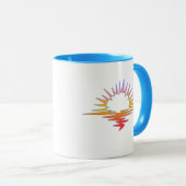 Perpetual Art "Rise & Thrive" Sunrise Sunset Tasse (VorderseiteRechts)