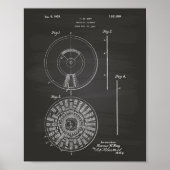 Perpetual Calendar 1925 Patent Art Chalkboard Poster (Vorne)