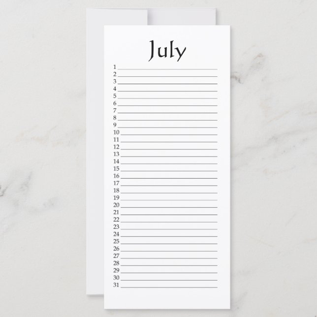 Perpetual Calendar July Psalm 96:6 (Vorderseite)