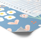 Perpetual Evergreen Birthday Calendar Kathrin Legg Poster (Ecke)