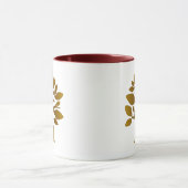 Perpetual Golden Tree Liebe Infinity Line Art Tasse (Zentrum)