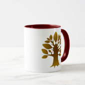 Perpetual Golden Tree Liebe Infinity Line Art Tasse (VorderseiteRechts)