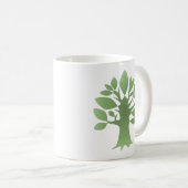 Perpetual Green Tree Liebe Infinity Line Art Kaffeetasse (VorderseiteRechts)