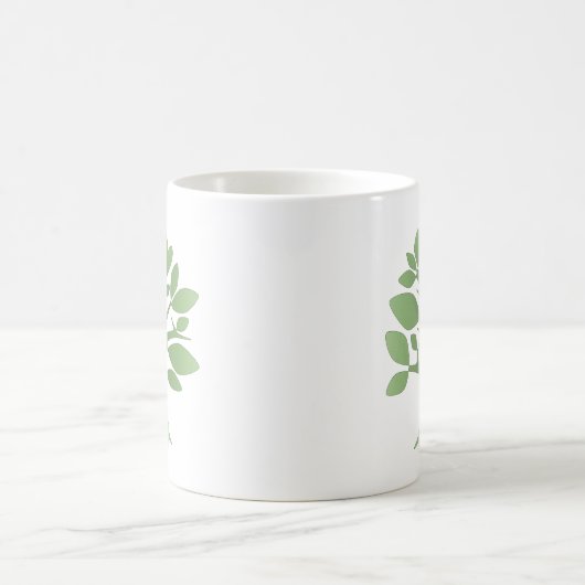 Perpetual Green Tree Liebe Infinity Line Art Kaffeetasse (Mittel)