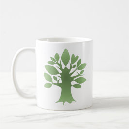 Perpetual Green Tree Liebe Infinity Line Art Kaffeetasse