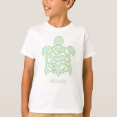 Perpetual Green Turtle "Infiniturtle" T-Shirt (Vorderseite)