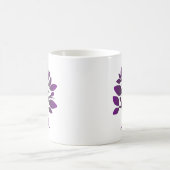 Perpetual Lila Tree Liebe Infinity Line Art Kaffeetasse (Mittel)