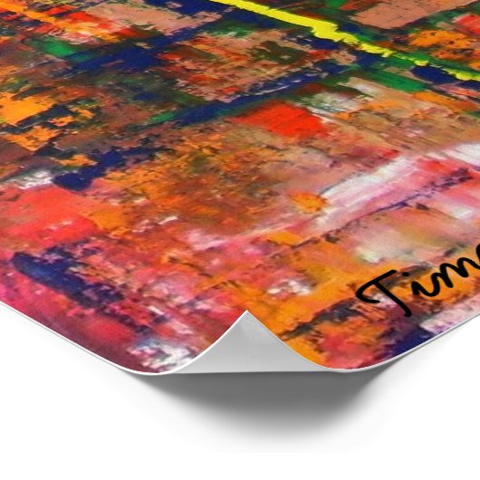 Perpetual Motion I - Canvas Print Poster (Ecke)