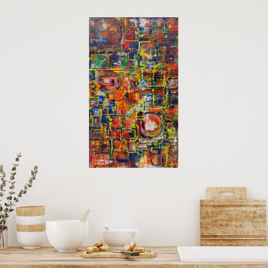Perpetual Motion I - Canvas Print Poster (Küche)