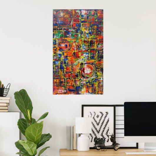 Perpetual Motion I - Canvas Print Poster (Heimbüro)